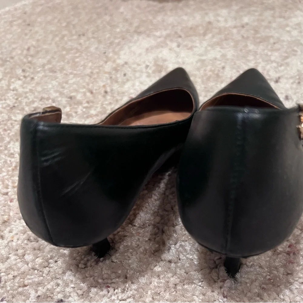 Tory Burch Black Leather Pumps - Picture 6 of 11